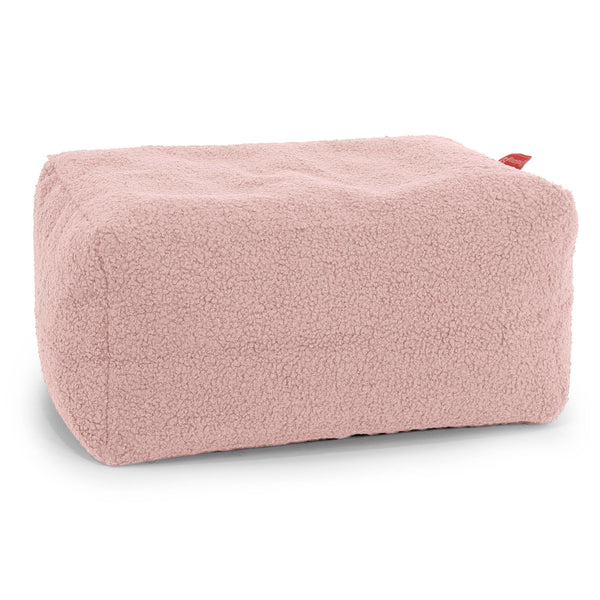 Liten Fotpall - Boucle Rosa 01