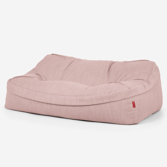 Saccosäcksoffan Sloucher - Linneutseende Ros 01