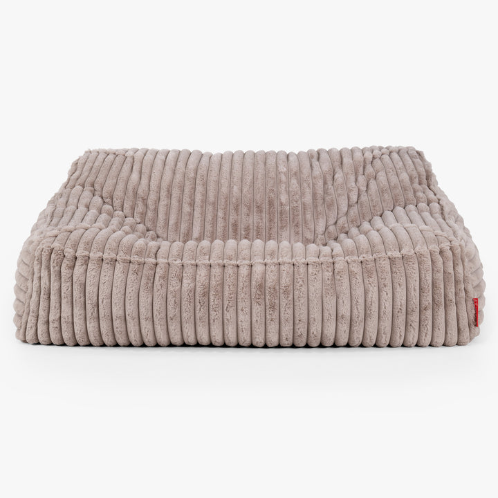 Saccosäcksoffan Sloucher - Ultraplyschmanchestertyg Minkbrun 02