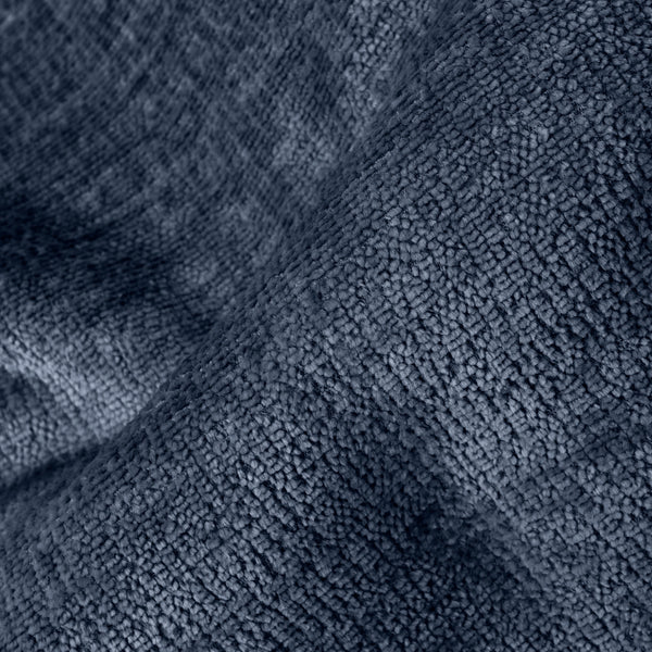 Kuddfodral 47 x 47cm - Chenille Marinblå Fabric Close-up Image