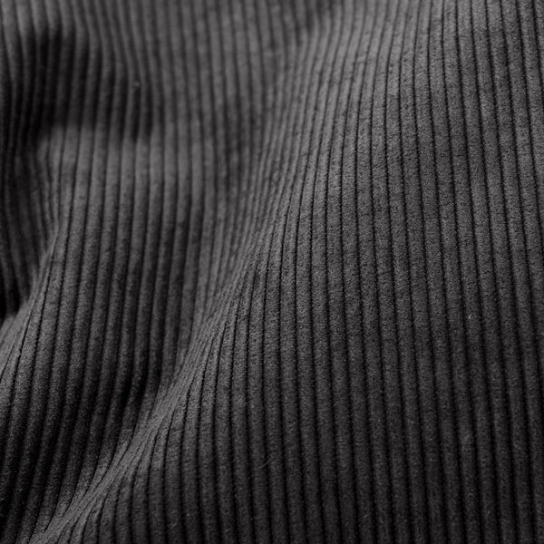 Eva Lounger Saccosäck - Smalspårig Manchestertyg Mörkgrå Fabric Close-up Image