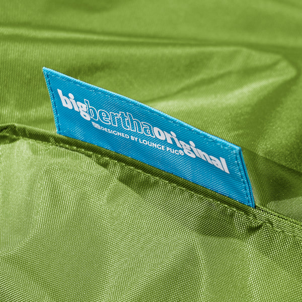 Liten Fotpall - SmartCanvas™ Limegrön Fabric Close-up Image