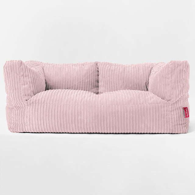 'The Albert' 2-sits Saccosäcksoffa - Klassisk Manchestertyg Rosa 01