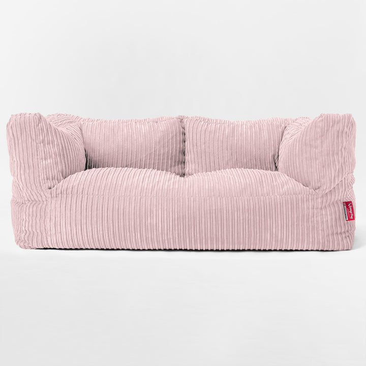 'The Albert' 2-sits Saccosäcksoffa - Klassisk Manchestertyg Rosa 01