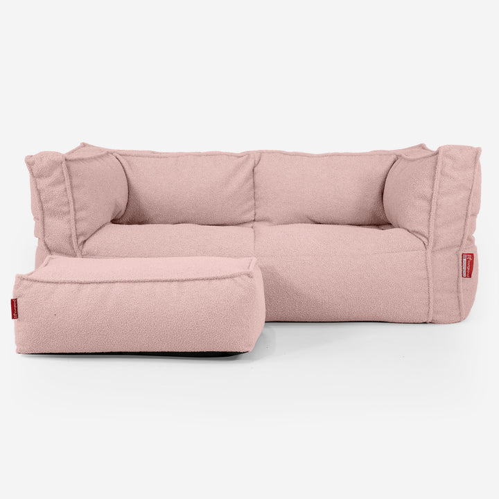 Albert 2-sits Saccosäcksoffa - Boucle Rosa_02