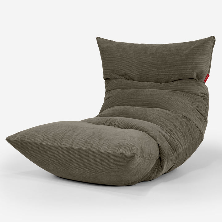 Eva Lounger Saccosäck - Smalspårig Manchestertyg Olivgrön 01