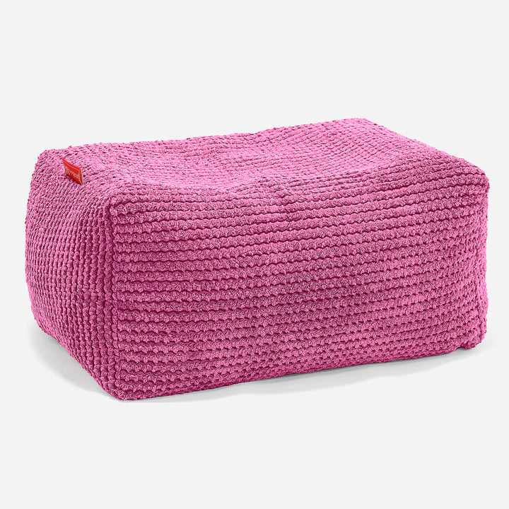 Fotpall Sittpuff - Pom-pom Rosa 01