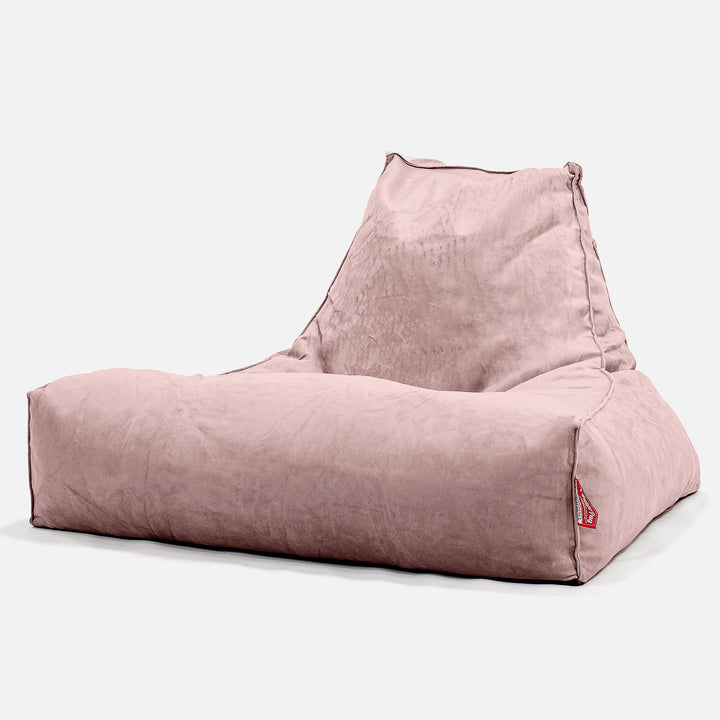 Soffa Lounge XXL Sittsäck - Sammet Rosa 01