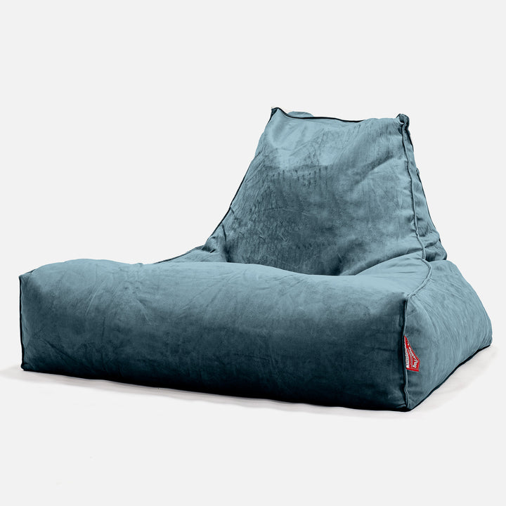 Soffa Lounge XXL Sittsäck - Sammet Teal 01